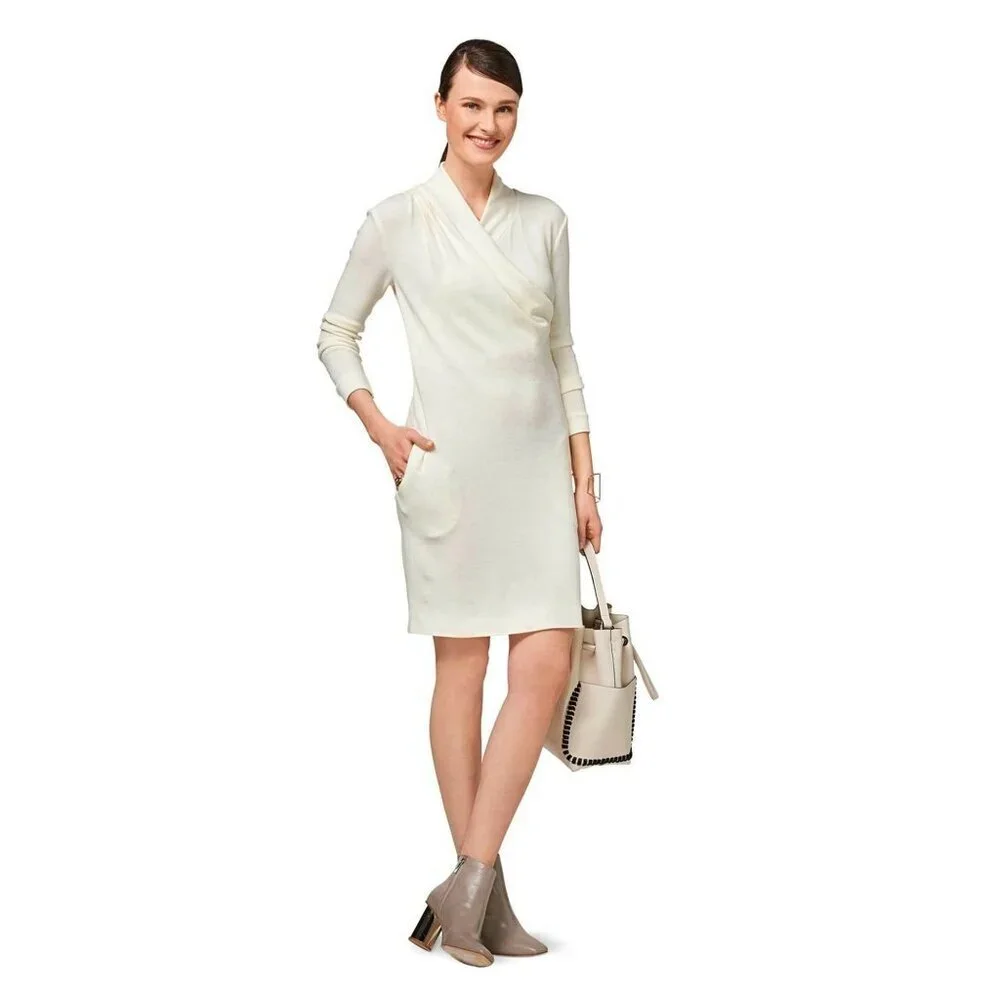 Burda Sewing Pattern 6455 Wrap Dress Misses Size 8-20